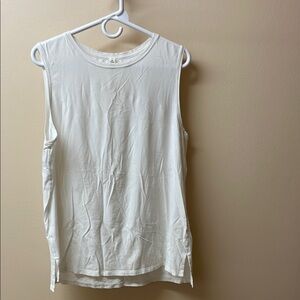 Lululemon Athletica White Muscle Tee